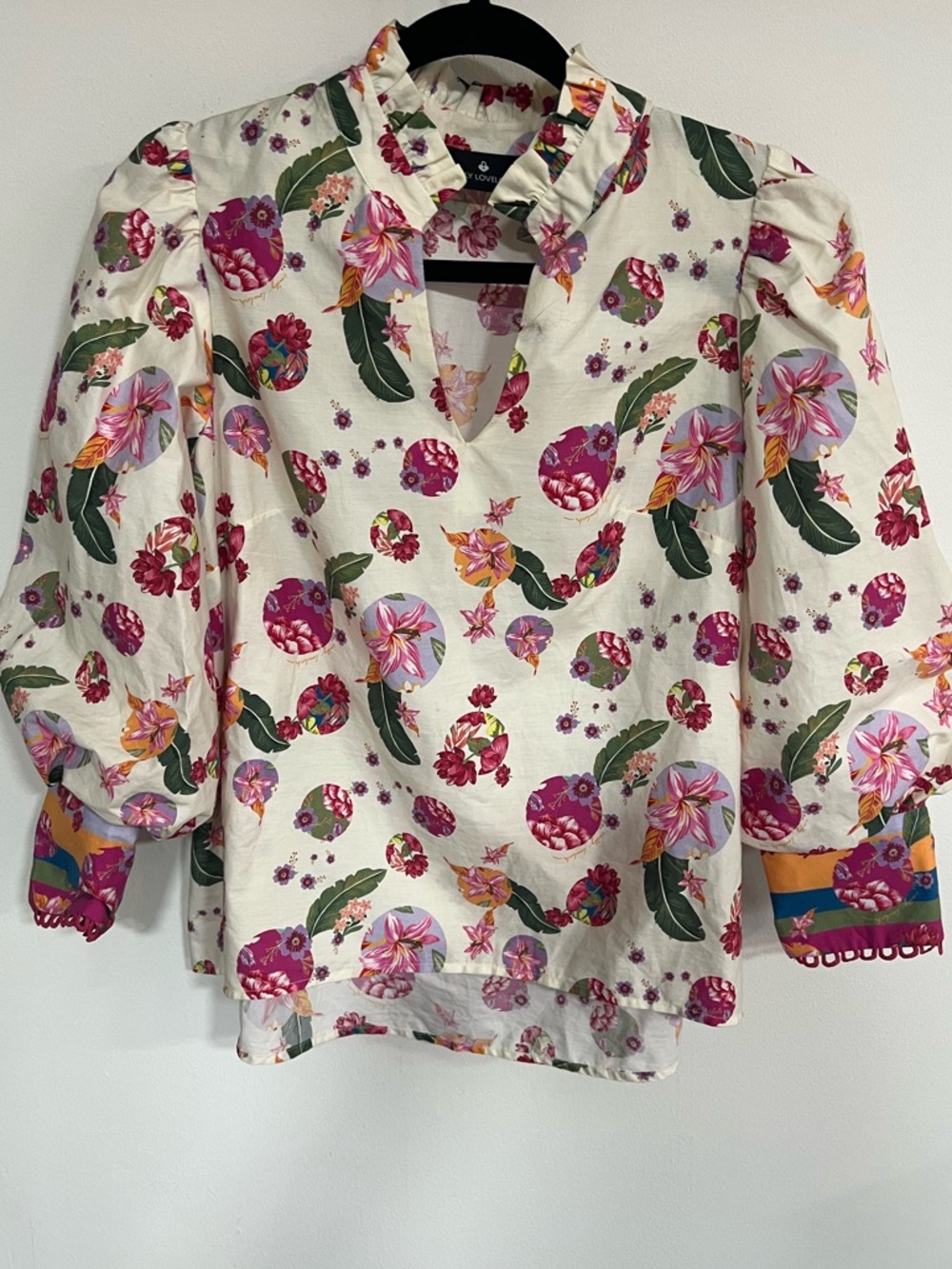 Emily Lovelock Hailey Blouse in Ivory - Picture 3 of 14